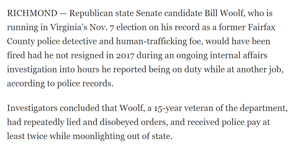 Ex detective running for Virginia Senate resigned amid investigation   The Washington Post   2024 01 22 14